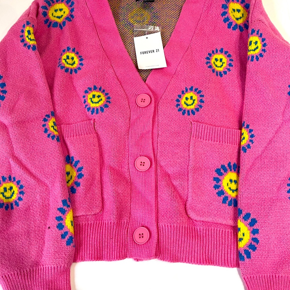 pink sunshine cardigan